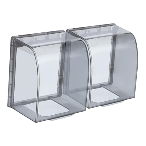 ELAYARD 2 Stück Teiliges Selbstklebendes Steckdosenschutz Wasserdichte Transparente Schutzabdeckung für Wandsteckdosen Spritzwassergeschützt Langlebig und Platzsparend für Badezimmer und ELAYARD 2 Stück Teiliges Selbstklebendes Steckdosenschutz Wasserdichte Transparente Schutzabdeckung für Wandsteckdosen Spritzwassergeschützt Langlebig und Platzsparend für Badezimmer und von ELAYARD