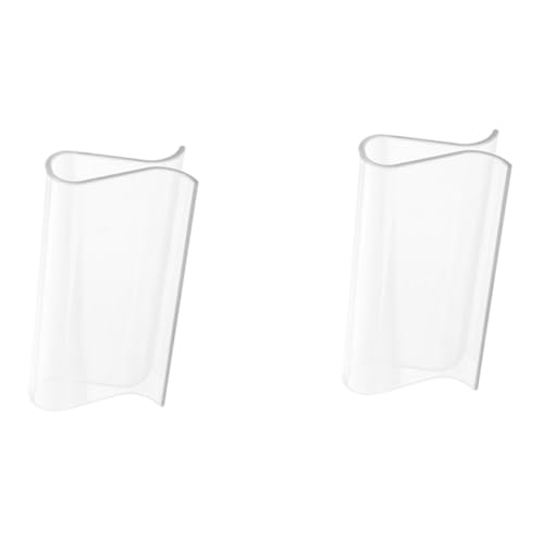 ELAYARD 2 Stück Teiliges Transparente Gardinen klemmclips aus Kunststoff für Rollos Einfache Montage Schützende Fixierteile für Rollos Passend für Wohn Bürofenster von ELAYARD