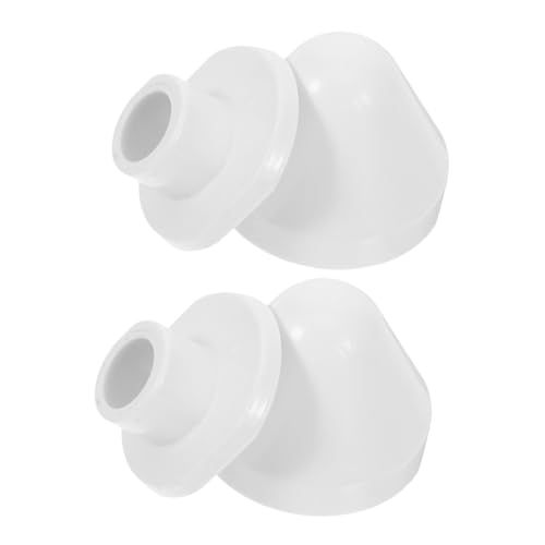 ELAYARD 2 Stück Toilettenschrauben Abdeckungen aus Kunststoff Dekorative Bolzenkappen für Wand wc Einfache Montage Modernes Design Stilvolle Badaccessoires zur Toilettenverschönerung von ELAYARD