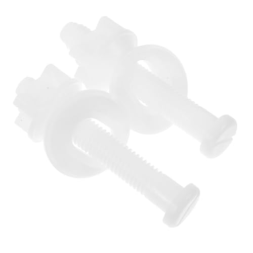 ELAYARD 2 Stück Toilettensitz Schrauben mit Dichtungen Stabile Wc Sitz Befestigung Robust und Passend für Standardtoiletten Badezimmer Ersatzteile von ELAYARD