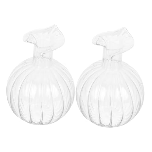 ELAYARD 2 Stück Transparente Glasvase Pomegranate Design Hydroponischer Pflanzer Dekorative Tischvase für Blumenhalter Büro Hotel Desktop Dekoration ELAYARD 2 Stück Transparente Glasvase Pomegranate Design Hydroponischer Pflanzer Dekorative Tischvase für Blumenhalter Büro Hotel Desktop Dekoration von ELAYARD