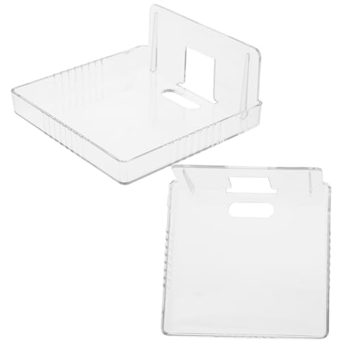 ELAYARD 2 Stück Transparentes Wandregal für Babyphone Halterung Klebefrei Montage Stabiler Router Regal für Überwachung und Projektor von ELAYARD
