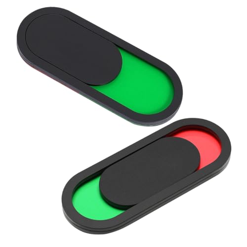 ELAYARD 2 Stück Türschild Besetzt Frei Schiebeschild Schwarz ohne Schrift für Büro Badezimmer Schlafzimmer Langlebig Installieren Selbstklebend für Privatsphäre und Raumstatusanzeige von ELAYARD