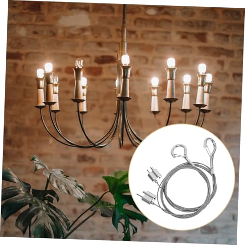 ELAYARD 2 Stück Verstellbare Stahlseil klemmvorrichtung mit Drahtseil und Haken für Bildaufhängung Stabile Rostfreie Drahtseilhalterung für Rahmen und Lampen Einfache Montage ELAYARD 2 Stück Verstellbare Stahlseil klemmvorrichtung mit Drahtseil und Haken für Bildaufhängung Stabile Rostfreie Drahtseilhalterung für Rahmen und Lampen Einfache Montage von ELAYARD