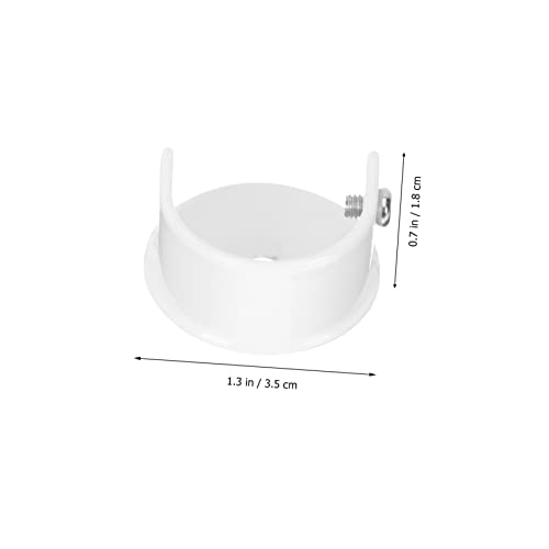 ELAYARD 2 Stück Vorhangstangenhalter aus Robustem Material Schwere Halterung für Gardinenstangen Seitliche Wandbefestigung Einfache Montage Passend für Diverse Vorhangstangenfarben und von ELAYARD