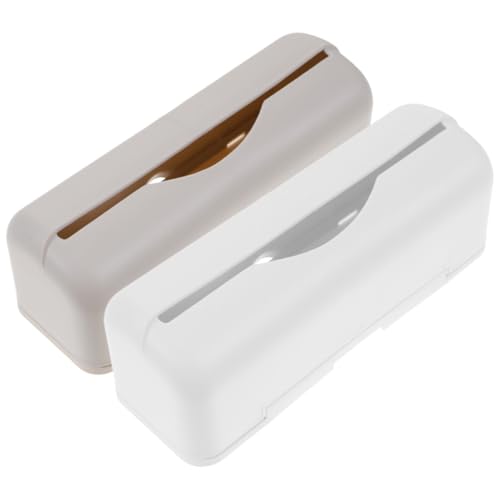 ELAYARD 2 Stück Wandhalterung für Müllsäcke Großer Kunststoff beutelspender mit Einfachem Nachfüllsystem Wiederverwendbar und Platzsparend für Einkaufstüten und Abfallbeutel in Küche und von ELAYARD