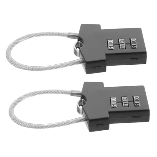 ELAYARD 2 Stück Zahlenschloss aus Robustem Zinklegierung Stahlseil Vorhängeschloss für Koffer Fahrrad Schrank Gymkabine Vielseitig Einsetzbar Sicher Leicht Tragbar ELAYARD 2 Stück Zahlenschloss aus Robustem Zinklegierung Stahlseil Vorhängeschloss für Koffer Fahrrad Schrank Gymkabine Vielseitig Einsetzbar Sicher Leicht Tragbar von ELAYARD