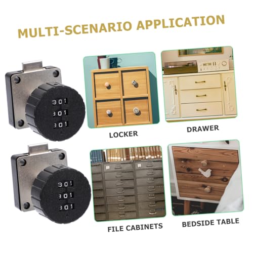 ELAYARD 2 Stück Zahlenschloss für Passwortsperre Robustes Möbelschloss mit Matter Oberfläche Kratzfest Langlebig für Aktenschränke Schuhschränke Büros und Haushalte ELAYARD 2 Stück Zahlenschloss für Passwortsperre Robustes Möbelschloss mit Matter Oberfläche Kratzfest Langlebig für Aktenschränke Schuhschränke Büros und Haushalte von ELAYARD