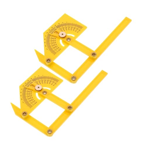 ELAYARD 2 Teiliges Winkelmesslineal aus Abs Holzarbeitswinkelmesser mit Protractor für Präzise und Längenmessung bei Bau Tischlerei Architektur und Ingenieurwesen Leicht und Tragbar von ELAYARD