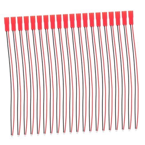 ELAYARD 20 Sätze Polige Stecker Anschlusskabel Umweltfreundlich Temperaturbeständig Männlich Weiblich Geeignet für Li Po Batterien Drohnen Rc Modelle von ELAYARD