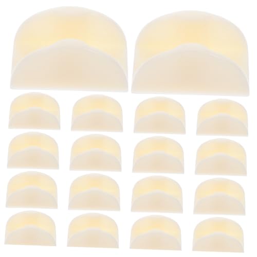 ELAYARD 20 Stück Teiliges Duschtür Bodengleiter U förmiger Kunststoff Führungsstopper für Rahmenlose Duschschiebetüren Stabilisierend Einfach zu Montieren Geeignet für Badezimmer von ELAYARD