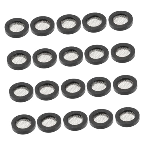 ELAYARD 20 Stück Teiliges Gummidichtungs mit Edelstahl Netzfilter Waschbecken Sieb Werkzeug Dichtung für Brauseschlauch Ersatzteil Wasserhahn Schwarz Punkt Anschluss ELAYARD 20 Stück Teiliges Gummidichtungs mit Edelstahl Netzfilter Waschbecken Sieb Werkzeug Dichtung für Brauseschlauch Ersatzteil Wasserhahn Schwarz Punkt Anschluss von ELAYARD