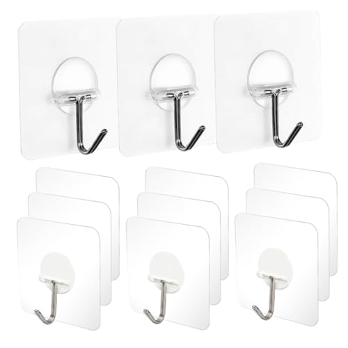 ELAYARD 20 Stück Teiliges Selbstklebendes Wandhaken Transparente Starke Haftung Wasserfest ohne Bohren Vielseitig Einsetzbar als Kleider Badewandhaken Wiederverwendbar Rückstandsfrei ELAYARD 20 Stück Teiliges Selbstklebendes Wandhaken Transparente Starke Haftung Wasserfest ohne Bohren Vielseitig Einsetzbar als Kleider Badewandhaken Wiederverwendbar Rückstandsfrei von ELAYARD