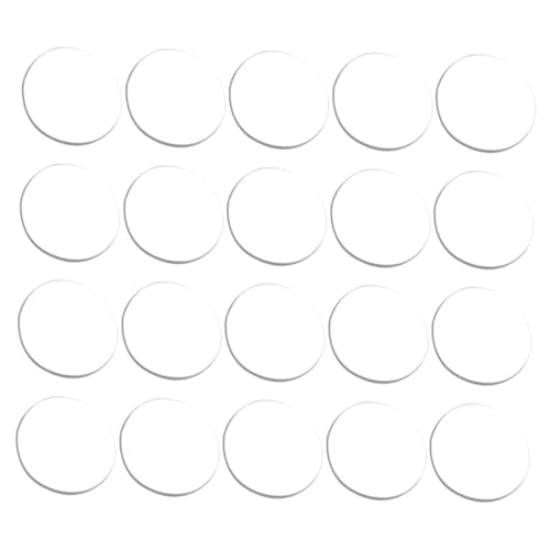 ELAYARD 24 Stück Teiliges Runde Transparente Glas saugpads Rutschfeste Möbelpuffer für Glasplatten Schutz und Abstandhalter für Tische Schränke Antirutsch Stoßdämpfung von ELAYARD