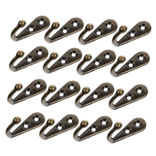 ELAYARD 24 Stück Teiliges Vintage Garderobenhaken Bronze Wandmontierte Rostfreie Einzelhaken zum Platzsparenden Aufhängen von Kleidung Mänteln Handtüchern und Hüten für Bad Schlafzimmer von ELAYARD