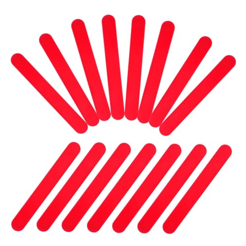 ELAYARD 25 Stück Teiliges Rote Kunststoff Zungenspatel Labor Rührstäbchen Vielseitig für Untersuchungen Epoxidharz mischungen und Präzise Gefertigt Langlebig und Sicher von ELAYARD