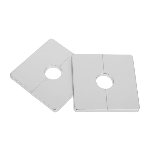 ELAYARD 2stücke Quadratische Selbstklebende Rohrabdeckung Für Waschbecken Wandlochabdeckung Dekorative Abdeckung Für Bad Und Küche Flansch Abfluss Ring ELAYARD 2stücke Quadratische Selbstklebende Rohrabdeckung Für Waschbecken Wandlochabdeckung Dekorative Abdeckung Für Bad Und Küche Flansch Abfluss Ring von ELAYARD