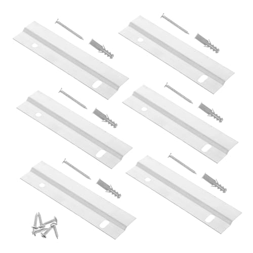 ELAYARD 3 Satz French Cleat Z Klemmen Aufhängesystem für Kunstrahmen Spiegel und Paneele Stabile Metallhalterung mit Sicherem Ineinandergreifendem Design Hohe Tragkraft Einfache von ELAYARD
