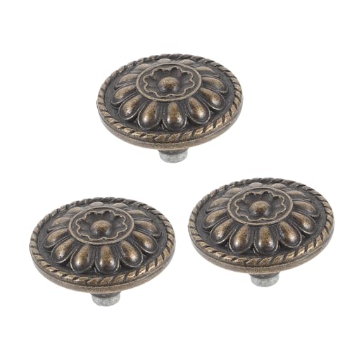 ELAYARD 3 Stck Vintage Runde Schrankknöpfe Dekorative Möbelknäufe mit Blumenmuster Kompakte Schubladengriffe für Kommode Küchenschrank Kleiderschrank Einfache Montage Vielseitig ELAYARD 3 Stck Vintage Runde Schrankknöpfe Dekorative Möbelknäufe mit Blumenmuster Kompakte Schubladengriffe für Kommode Küchenschrank Kleiderschrank Einfache Montage Vielseitig von ELAYARD