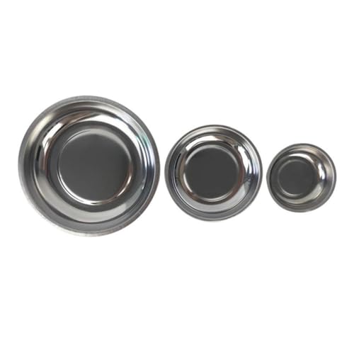 ELAYARD 3 Stück Magnetisches Edelstahl Magnetische Schraubenablage Starker Magnet Werkzeugschale Organizer für Werkstatt und Kfz Reparatur von ELAYARD