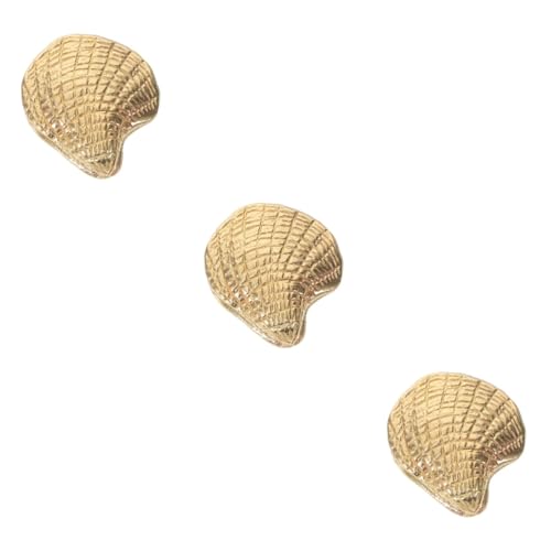 ELAYARD 3 Stück Messing Möbelgriff Schrankgriff Schubladenknopf Vintage Stil für Kommode Tür Deko Kleines Möbelknopf Zubehör Einfach zu Montieren und Vielseitig Einsetzbar von ELAYARD