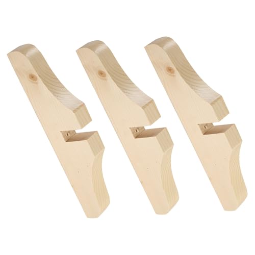 ELAYARD 3 Stück Raumteiler Fuß aus Holz Stabile Trennwand Basis für Bewegliche Tür Universeller Bildschirmhalter für Wohnraum Einfache Befestigung Kompakte Vielseitig Einsetzbar von ELAYARD