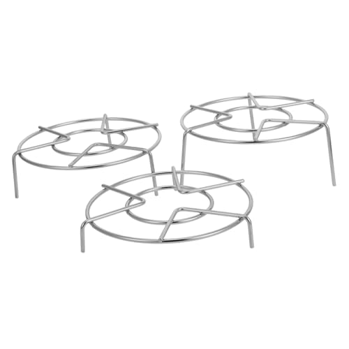 ELAYARD 3 Stück Teiliges Edelstahl Dämpfgestell Durchmesser Dreibeiniges Multi use Steamer Rack für Elektrischen Schnellkochtopf Stabiles Dampfgestell für Eier und Vielseitiges Kochen ELAYARD 3 Stück Teiliges Edelstahl Dämpfgestell Durchmesser Dreibeiniges Multi use Steamer Rack für Elektrischen Schnellkochtopf Stabiles Dampfgestell für Eier und Vielseitiges Kochen von ELAYARD