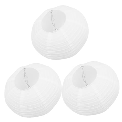 ELAYARD 3 Stück Teiliges Faltbare Papierlampions Dekorative Hängende Lampenschirme Leichte Partydeko für DIY feiern Praktische und Einfach zu Installierende Papierlampenschirme von ELAYARD