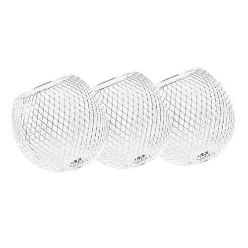 ELAYARD 3 Stück Teiliges Sphärische Metall Lampenschirme Hohlraum Design Dekorative Deckenlampen Abdeckung Einfache Montage für Wohn und Esszimmer von ELAYARD