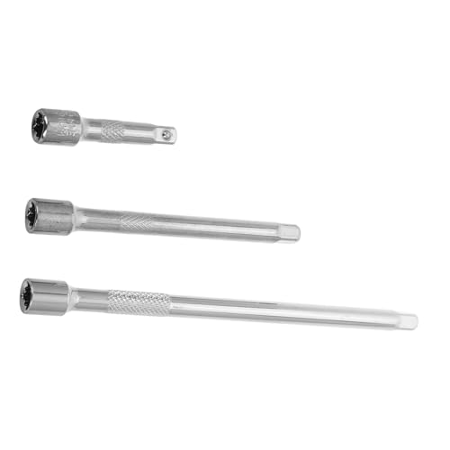 ELAYARD 3 Stück Teiliges Verlängerungsstangen set aus Robustem Chrom vanadium stahl Flexible Steckschlüssel verbindung für Präzise Schraubarbeiten Kompakt und Korrosionsbeständig für von ELAYARD