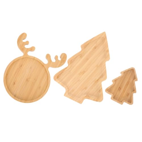 ELAYARD 3 Stück Teiliges Weihnachts Servierplatten Baum und Hirschmotiven für Snacks Obst Nüsse bei Familienfeiern Partys Büro und Festlichen Anlässen ELAYARD 3 Stück Teiliges Weihnachts Servierplatten Baum und Hirschmotiven für Snacks Obst Nüsse bei Familienfeiern Partys Büro und Festlichen Anlässen von ELAYARD