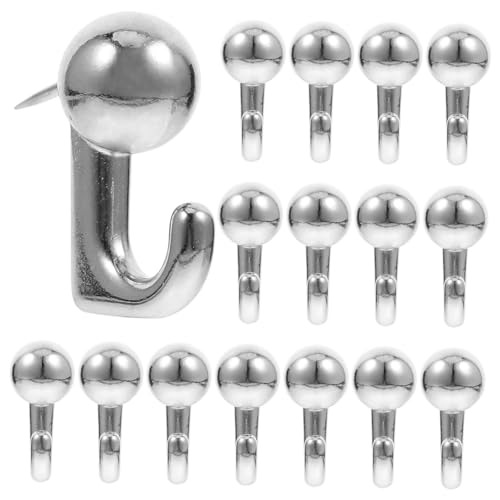 ELAYARD 30 Stück Teiliges Metall Bildaufhängeset mit Nägeln Dekorative Push Pin Haken für Wand Schlüssel und Bilderrahmen Langlebig Platzsparend Installieren Silberfarben für Zuhause und ELAYARD 30 Stück Teiliges Metall Bildaufhängeset mit Nägeln Dekorative Push Pin Haken für Wand Schlüssel und Bilderrahmen Langlebig Platzsparend Installieren Silberfarben für Zuhause und von ELAYARD