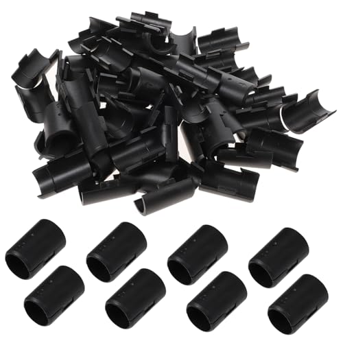 ELAYARD 32 Paare Regalhalter Clips für Drahtregale Langlebige Kunststoff Verriegelung für Metallregal Ersatz Einfache Montage Kompatibel mit Draht Regalböden Schwarz von ELAYARD
