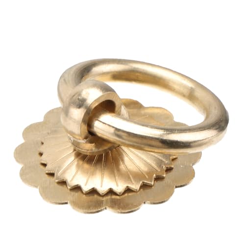 ELAYARD 4 Stück Antike Kupfer Möbel griffe Rundring für Schranktüren Kommoden Einfache Montage Langlebiges Design Geeignet für Möbel Schränke und Fenster ELAYARD 4 Stück Antike Kupfer Möbel griffe Rundring für Schranktüren Kommoden Einfache Montage Langlebiges Design Geeignet für Möbel Schränke und Fenster von ELAYARD