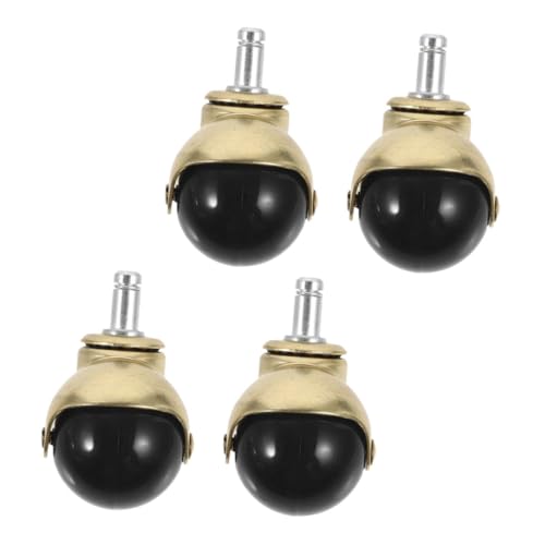 ELAYARD 4 Stück Bürostuhl Gold Kugelgelenk Leise Drehbar Möbelrollen Ersatz für Stühle Sofa Friseurstuhl Hohe Tragkraft Langlebig ELAYARD 4 Stück Bürostuhl Gold Kugelgelenk Leise Drehbar Möbelrollen Ersatz für Stühle Sofa Friseurstuhl Hohe Tragkraft Langlebig von ELAYARD