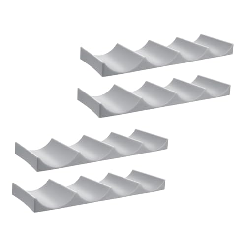 ELAYARD 4 Stück Europäischer Weinflaschenhalter Weinregal für Haushalt und Hotel Multifunktionales Stapelbares Lagergestell für Rotweinflaschen Platzsparend Glatte Oberfläche Praktische von ELAYARD