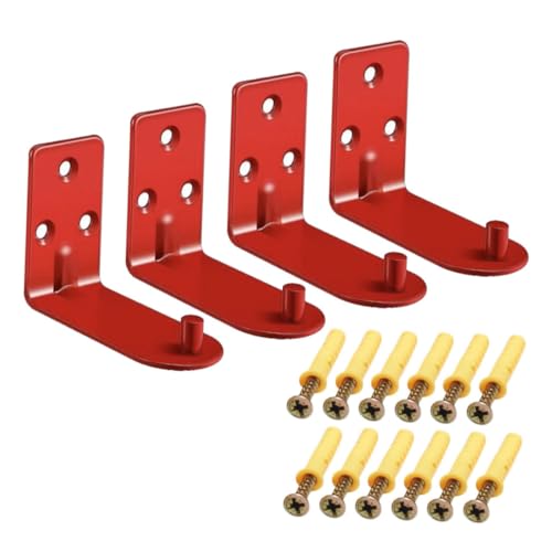 ELAYARD 4 Stück Feuerlöscherhalterung Tragkraft Robuste Wandhalterung Feuerlöscherhaken mit Montagematerial für Zuhause Büro Werkstatt von ELAYARD