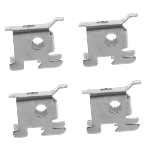 ELAYARD 4 Stück Gefrierschrank Regal Clips Regalstützen für Kühlschrank und Getränke Kühler Installieren Langlebige Halterung für Zusätzlichen Stauraum von ELAYARD