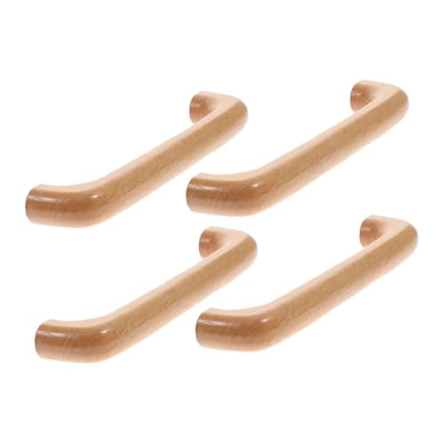 ELAYARD 4 Stück Holzgriffe für Schränke aus Massivem Buchenholz Bogenförmige Möbelgriffe mit Schrauben Ergonomisch und Modern für Kommoden und Küchenschränke ELAYARD 4 Stück Holzgriffe für Schränke aus Massivem Buchenholz Bogenförmige Möbelgriffe mit Schrauben Ergonomisch und Modern für Kommoden und Küchenschränke von ELAYARD