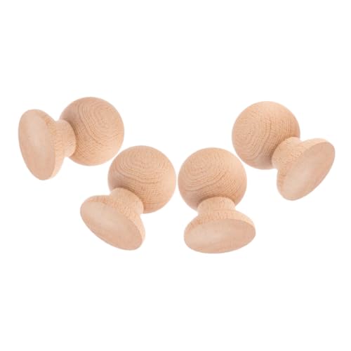 ELAYARD 4 Stück Kleine Massivholz Dekoraufsätze Naturbelassen Vielseitig für DIY Bastelprojekte Gardinenstangen Endkappen Möbelverzierungen Natürliche Holzmaserung Kompakt und Funktional ELAYARD 4 Stück Kleine Massivholz Dekoraufsätze Naturbelassen Vielseitig für DIY Bastelprojekte Gardinenstangen Endkappen Möbelverzierungen Natürliche Holzmaserung Kompakt und Funktional von ELAYARD