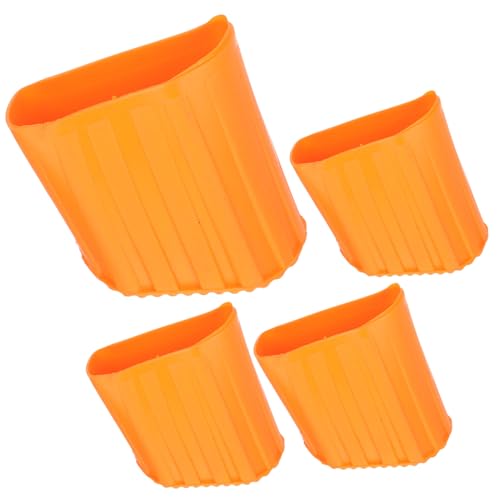 ELAYARD 4 Stück Leiterfüße Ersatzkappen Rutschfeste Leiterfußschoner aus Robustem Kunststoff mit Verstärkter Auflagefläche für Stabile Haushaltsleiter und Bodenschutz von ELAYARD