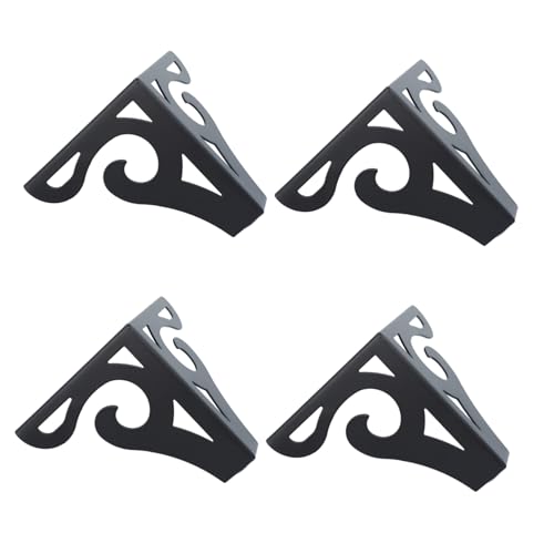 ELAYARD 4 Stück Metall Möbelfüße Hohe Eisen Tisch Sofa Beine Schwarz Stabile Möbelfüße für Schrank Couchtisch DIY Möbel rutschfest und Langlebig von ELAYARD