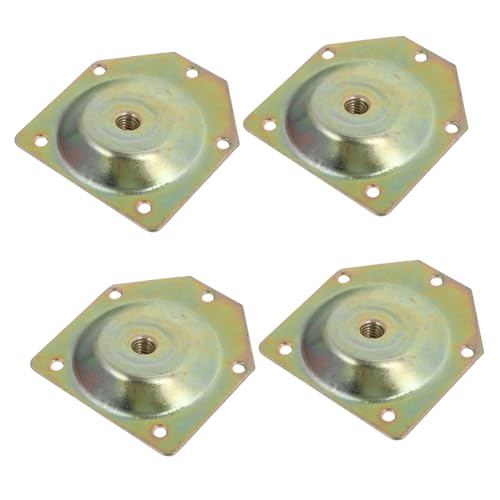 ELAYARD 4 Stück Möbel Bein Montageplatten Schräg Verbindungselemente aus Verzinktem Eisen mit Schrauben für Sofa Stuhl Tischbeine Reparatur und Stabilisierung ELAYARD 4 Stück Möbel Bein Montageplatten Schräg Verbindungselemente aus Verzinktem Eisen mit Schrauben für Sofa Stuhl Tischbeine Reparatur und Stabilisierung von ELAYARD
