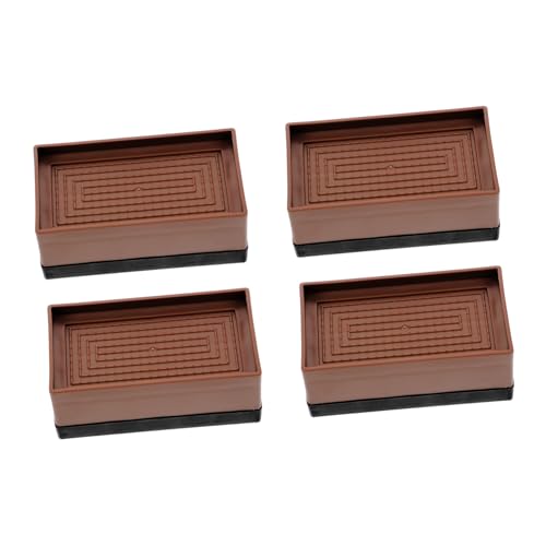 ELAYARD 4 Stück Möbelerhöhungen Braun Stabile Tisch Sofabein erhöhung mit Rutschfester Unterseite Schont Böden und Vibrationen für Betten Schränke Stühle Kühlschränke ELAYARD 4 Stück Möbelerhöhungen Braun Stabile Tisch Sofabein erhöhung mit Rutschfester Unterseite Schont Böden und Vibrationen für Betten Schränke Stühle Kühlschränke von ELAYARD