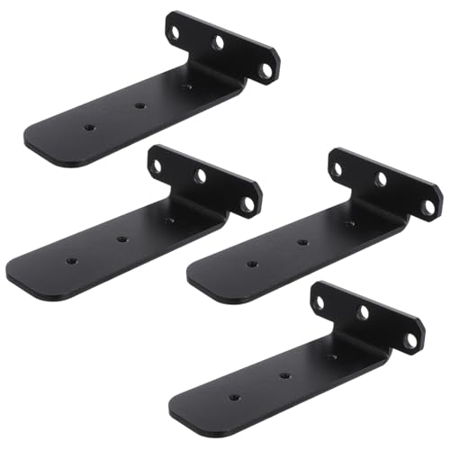 ELAYARD 4 Stück Schwereckige Halterung Schwarz Stahl Winkelträger für Wandmontage Verdeckte Installation Platzsparend Abgerundete Kanten Robust und Sicher für Schwebende Ablagen ELAYARD 4 Stück Schwereckige Halterung Schwarz Stahl Winkelträger für Wandmontage Verdeckte Installation Platzsparend Abgerundete Kanten Robust und Sicher für Schwebende Ablagen von ELAYARD