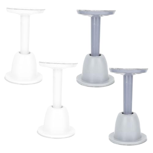 ELAYARD 4 Stück Silikon Türstopper Flexibel Geräuschdämpfend Kratzschutz Türkeil Wandpuffer für Schlafzimmer Bad Haustüren von ELAYARD