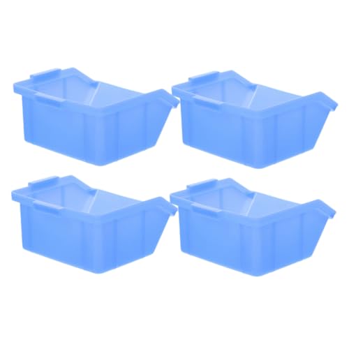 ELAYARD 4 Stück Stapelbare Kunststoff aufbewahrungsboxen mit Schräger Öffnung Robuste Sortierboxen für Kleinteile Snacks und Werkzeugzubehör Blau Einsetzbar ELAYARD 4 Stück Stapelbare Kunststoff aufbewahrungsboxen mit Schräger Öffnung Robuste Sortierboxen für Kleinteile Snacks und Werkzeugzubehör Blau Einsetzbar von ELAYARD