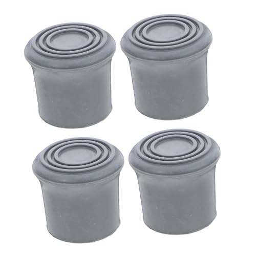 ELAYARD 4 Stück Teiliges Gummifüße Ersatzfüße für Duschstuhl und Badesitz rutschfest Langlebig Kompatibel für Toilettenstuhl und Gehstock Einfache Montage Leichter Duschhocker Fußschutz von ELAYARD