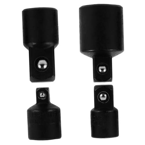 ELAYARD 4 Stück Teiliges Impact Stecknuss Adapter Set aus Chrom Vanadium Stahl Swivel Stecknüsse für Kraftvolle Langlebig und Vielseitig Einsetzbar Robustes Impact Werkzeug Zubehör von ELAYARD