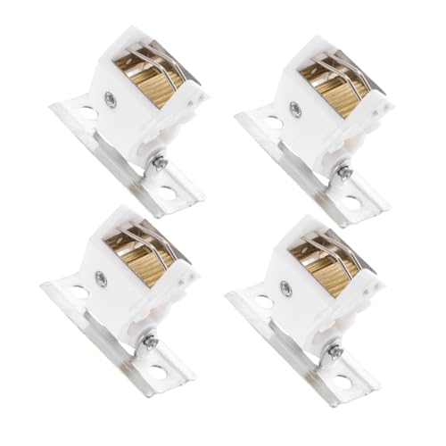 ELAYARD 4 Stück Teiliges Jalousien Cord Locks aus Edelstahl und Pulley Lock Fastener für Natürliche Römische Rollos Einfache Installation Reibungsloses Gleiten Zubehör für Fenster im von ELAYARD